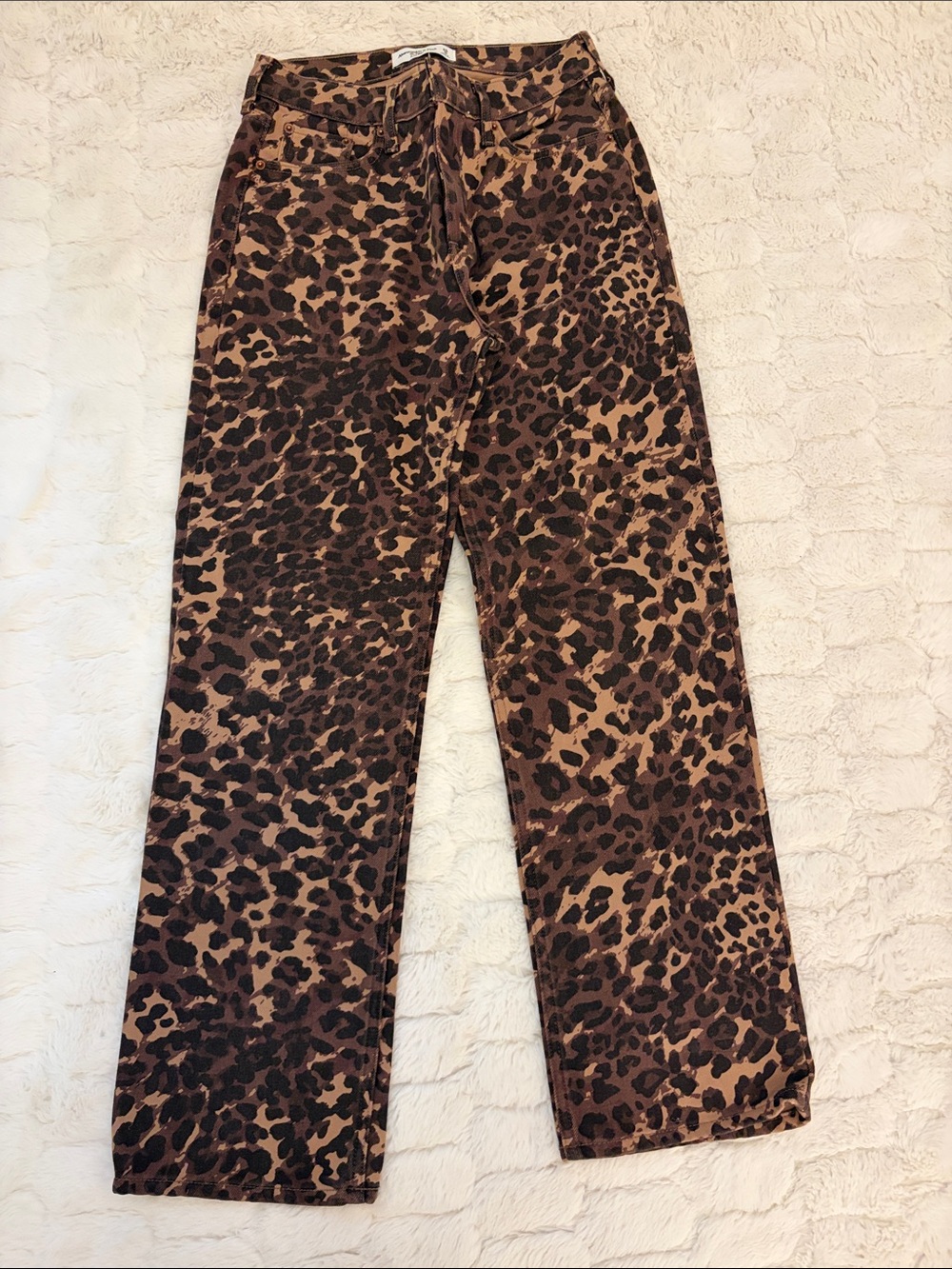 Abercrombie Cheetah Print Jeans